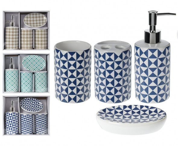 Zestaw łazienkowy ceramiczny 4 elementy