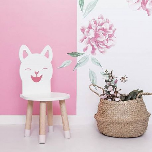 Krzesełko dla dzieci kotek - drewno Bemini