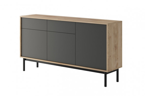 BETTSO BASIC - szeroka komoda BK154 z szufladami