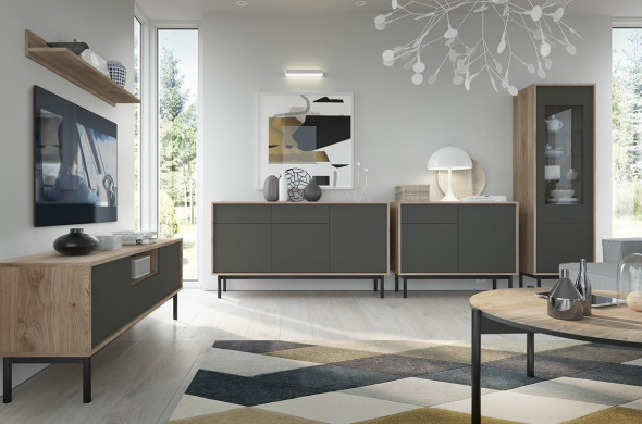 BETTSO BASIC - Stół do jadalni BL140 styl loft nierozkładany