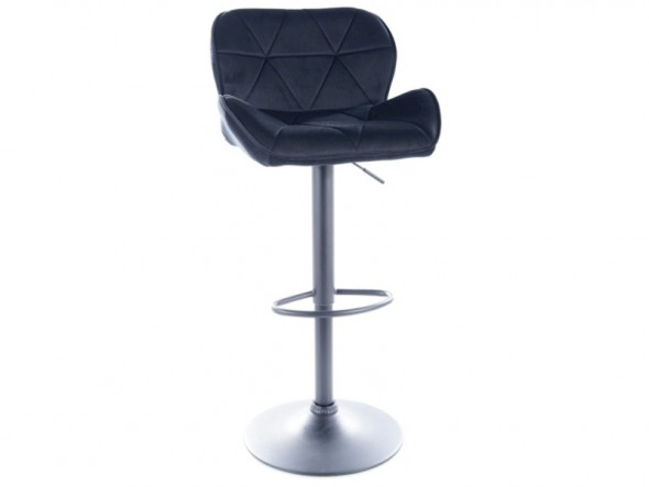 BETTSO HOKER C122 VELVET CZARNY STELAŻ / CZARNY TAP.117