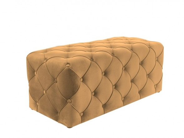 BETTSO PUF AVIVA VELVET CURRY BLUVEL 68/ WENGE