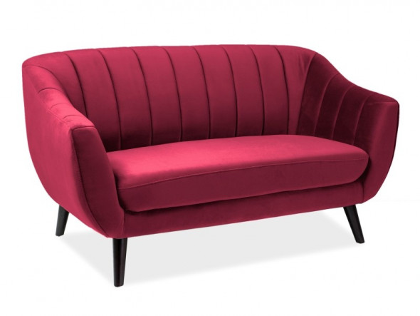 BETTSO SOFA ELITE 2 VELVET BORDOWY BLUVEL 59 / WENGE (T)