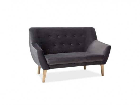 BETTSO SOFA NORDIC 2 VELVET KOLOR SZARY / BLUVEL 14 / BUK