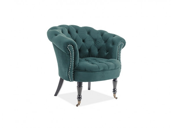 BETTSO FOTEL PHILIPS VELVET ZIELONY / BLUVEL 78