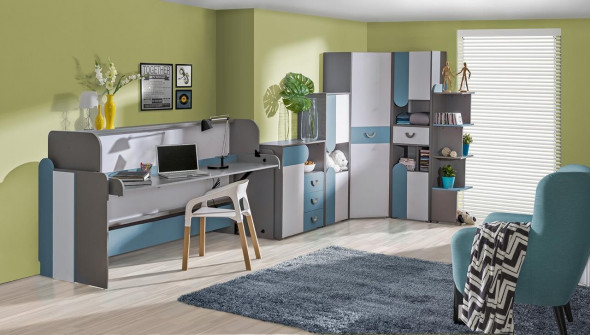 BETTSO FUTURO Biurko / turkus / F8