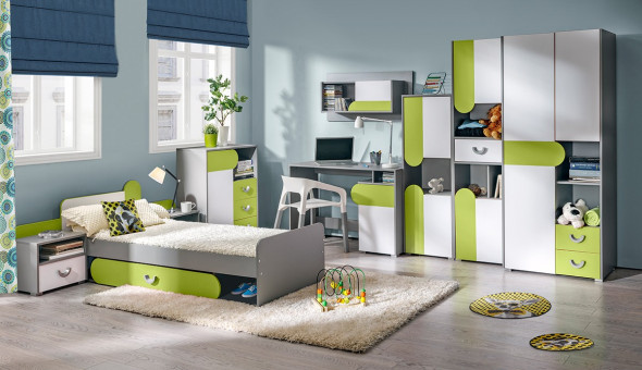 BETTSO FUTURO Biurko / zielony / F8