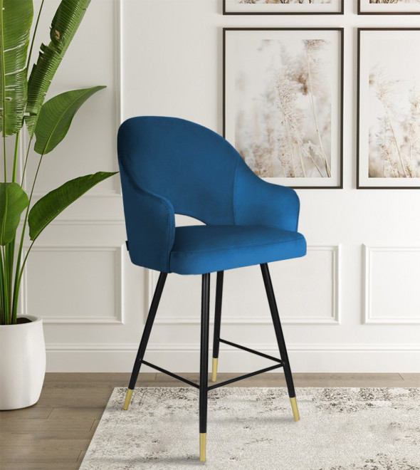 BETTSO Hoker BARI / ciemny szary / noga czarno-złota / BL14