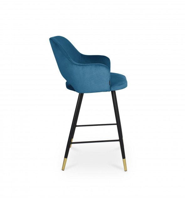 BETTSO Hoker MARCY / niebieski / noga czarno-złota / MG33