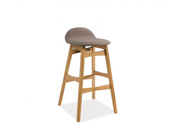 BETTSO KRZESŁO BAROWE TRENTO DĄB / SZARY TAP.40