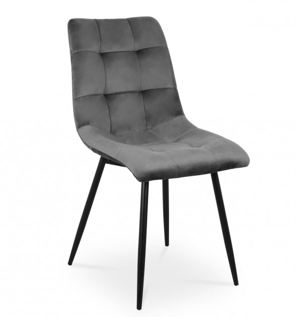 BETTSO Krzesło BEN ciemnoszary/ noga czarna