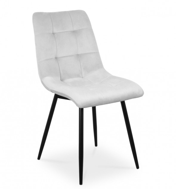 BETTSO Krzesło BEN jasnoszary/ noga czarna