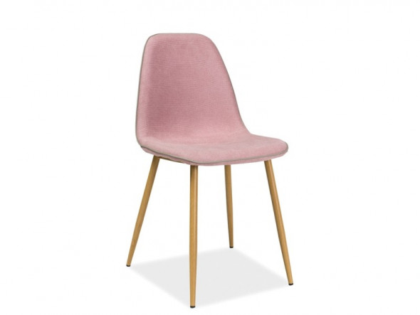 BETTSO KRZESŁO DUAL RÓŻ TAP.69 / NOGA DĄB