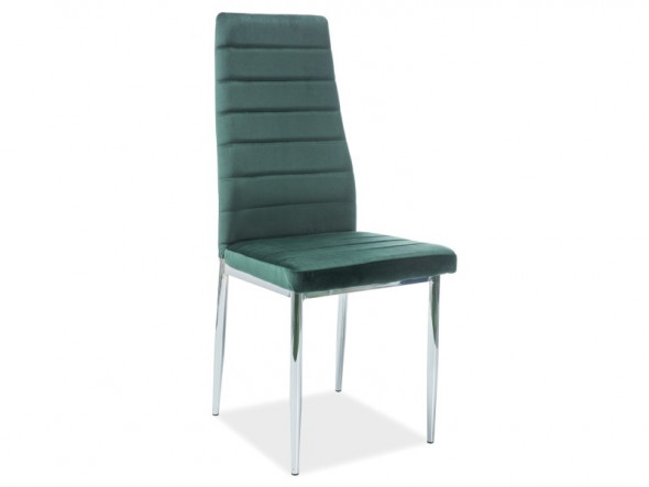 BETTSO KRZESŁO H261 VELVET CHROM / ZIELONY BLUVEL 78