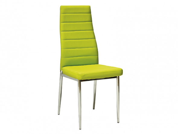 BETTSO KRZESŁO H261 ZIELONA EKOSKÓRA / NOGA CHROM