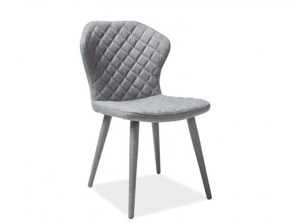 BETTSO KRZESŁO LOGAN SZARY TAP.80