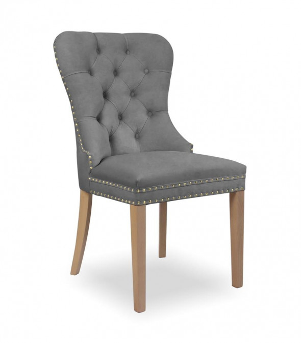 BETTSO krzesło MADAME II GOLD szary / dąb / TR15