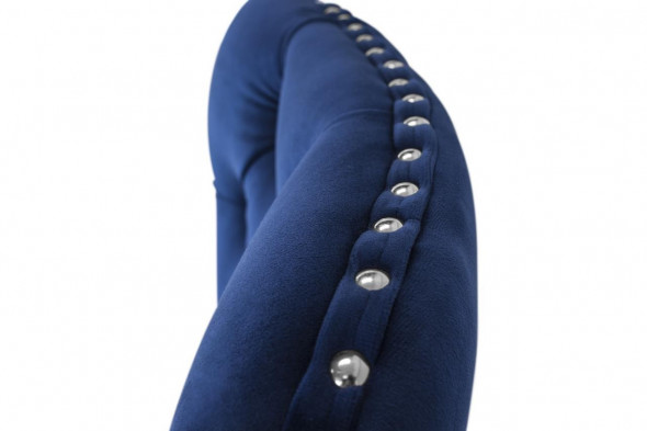 BETTSO Krzesło MADAME II srebrny/ noga czarna/ JA81