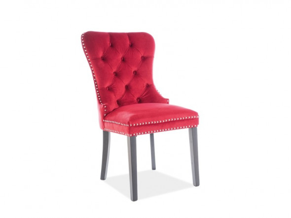 BETTSO KRZESŁO MADAME VELVET CZARNY STELAŻ/BORDO BLUVEL59