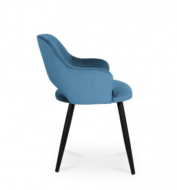 BETTSO krzesło MARCY / niebieski / noga czarna / MG33