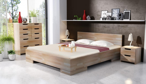 BETTSO Łóżko bukowe SPECTRUM Maxi&amp;ST 120x200