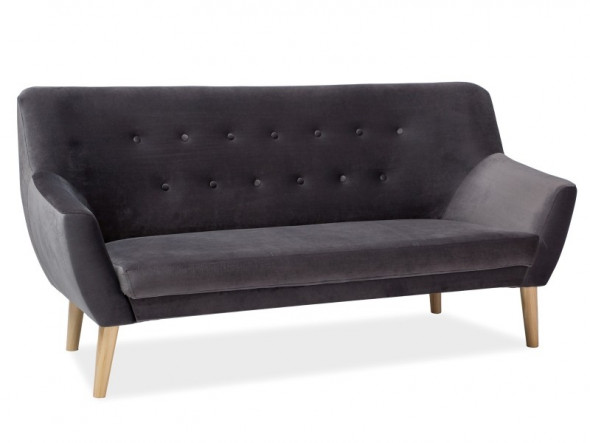 BETTSO SOFA NORDIC 3 VELVET KOLOR SZARY / BLUVEL 14 / BUK