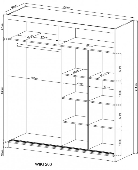 BETTSO WIKI bez aplikacji - Szafa 200 / Grafit