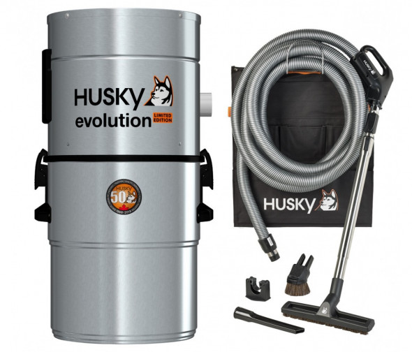Odkurzacz centralny Husky Evolution + zestaw sprzątający Superior