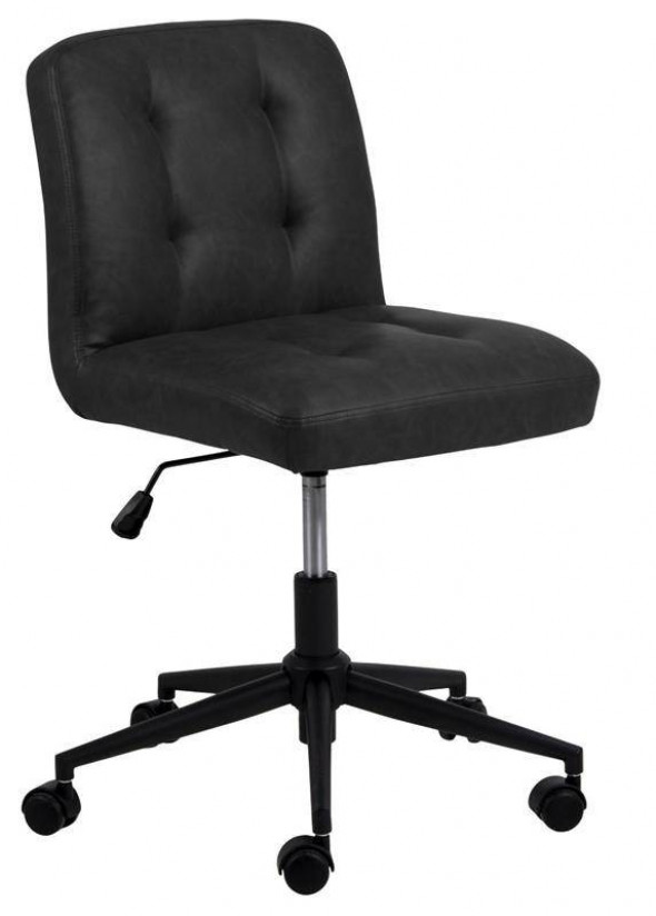 Actona Cosmo Vintage czarny fotel biurowy