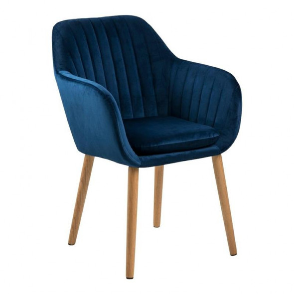 Actona Emilia Velvet deep blue krzesło