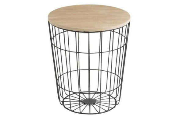 Actona Lotus S black/wood stolik