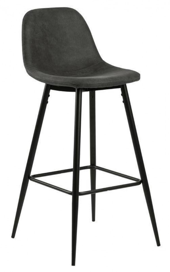 Actona Wilma antracyt/czarny stołek barowy