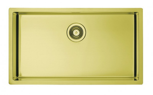 Alveus Quadrix 60 FS Monarch zlew stalowy złoty
