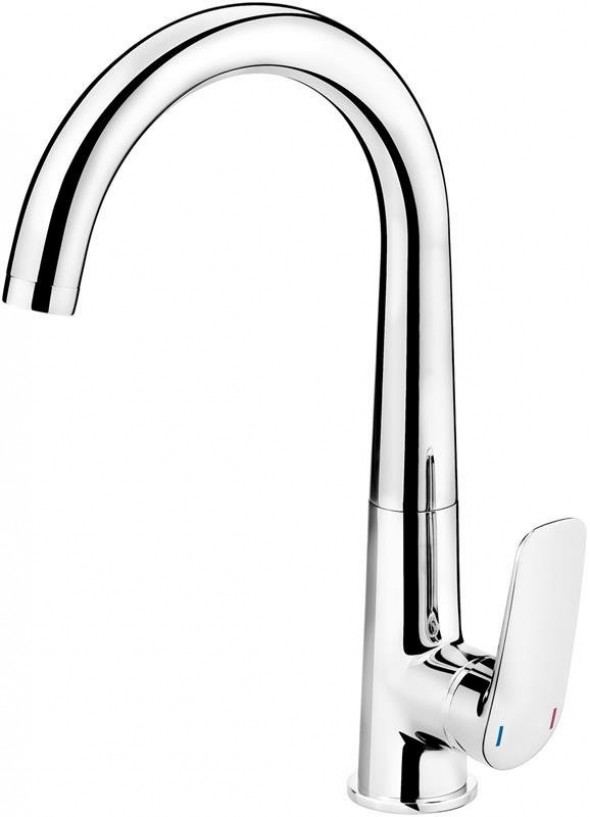 Bateria Deante Coriander zlewozmywakowa stojąca z wylewką U
