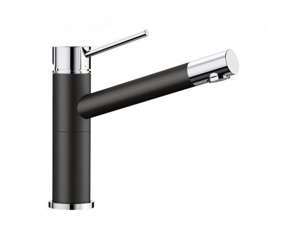 Blanco Alta Compact Silgranit-Look czarny/chrom bateria kuchenna