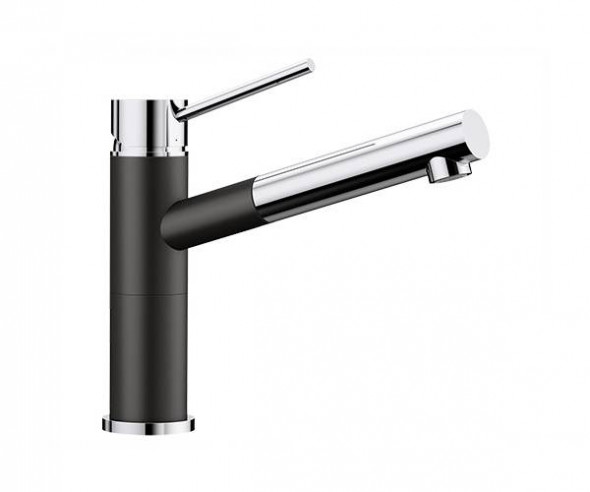 Blanco Alta-S Compact Silgranit-Look czarny/chrom bateria kuchenna
