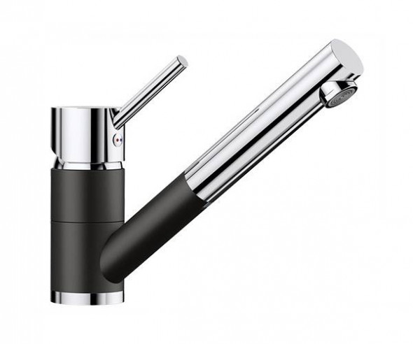 Blanco Antas-S Silgranit-Look czarny/chrom bateria kuchenna