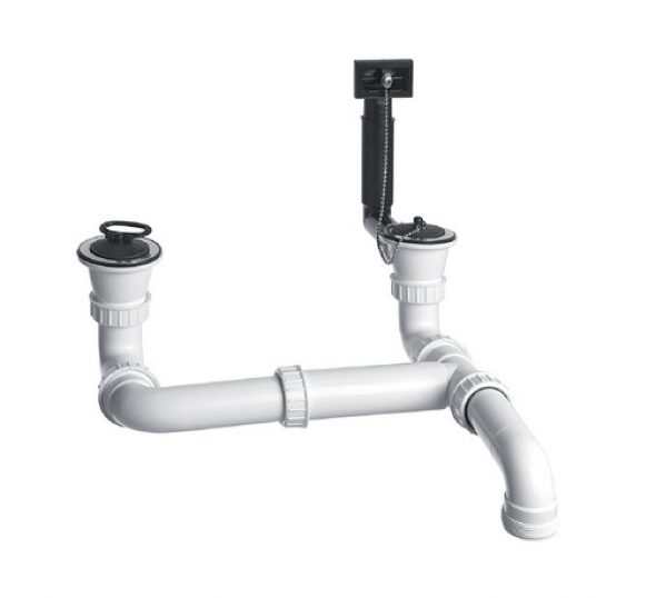 Blanco Armatura odpływowo-przelewowa 2x1,5"