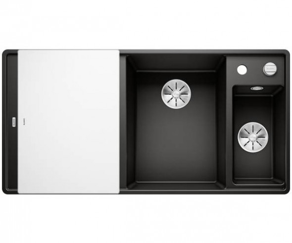Blanco Axia III 6 S-F Silgranit PuraDur czarny zlewozmywak