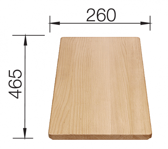 Blanco Deska drewniana buk 465x260 mm