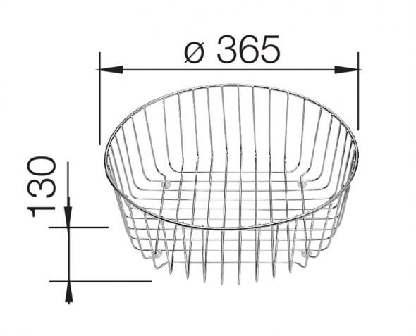 Blanco Kosz na naczynia stal nierdzewna d=362 mm