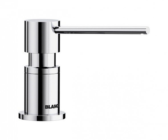 Dozownik do płynu do naczyń Blanco Lato chromowany dozownik detergentu o nowoczesnym wzornictwie do kuchni