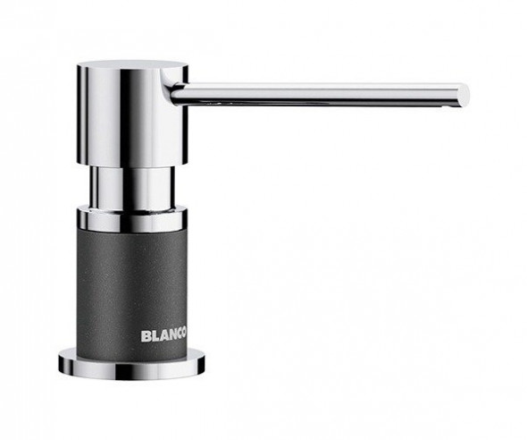 Dozownik do płynu do naczyń Blanco Lato Silgranit-Look antracyt chrom dozownik detergentu o nowoczesnym wzornictwie do kuchni