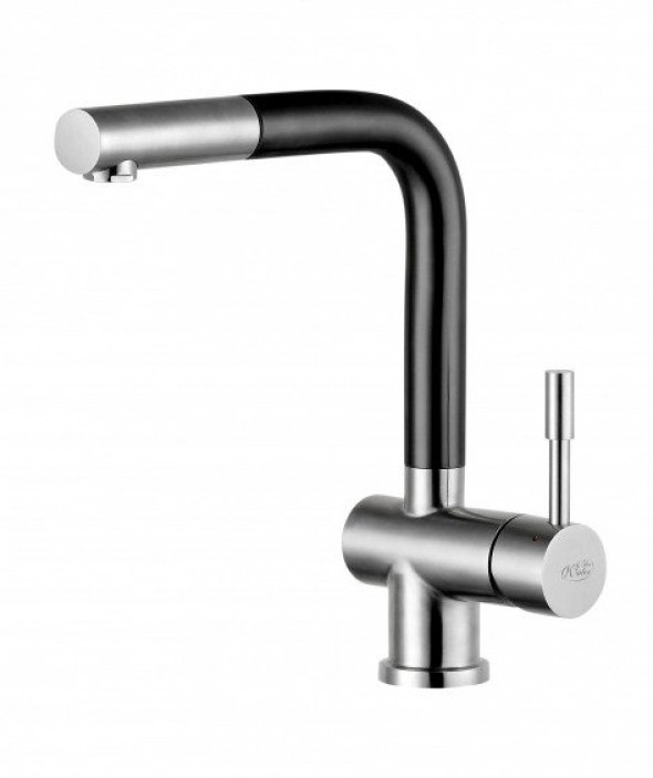 Bateria kuchenna Blue Water Corsa inox czarny mat stal nierdzewna