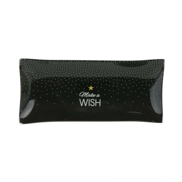 Ceramiczna taca Make a wish czarna