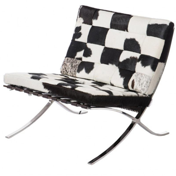 D2.Design BA1 skóra naturalna pony fotel