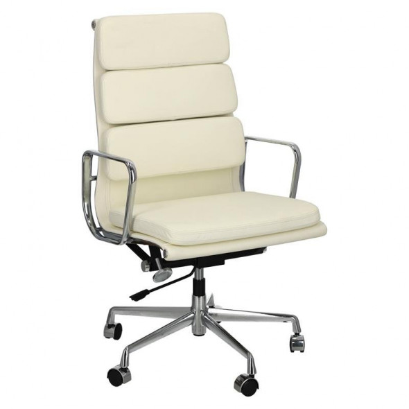 D2.Design CH2191T biała skóra fotel biurowy