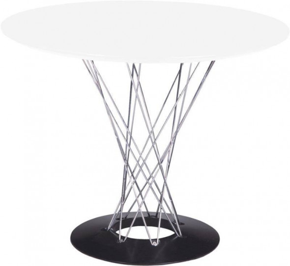 D2.Design Cyklon okrągły biały stół