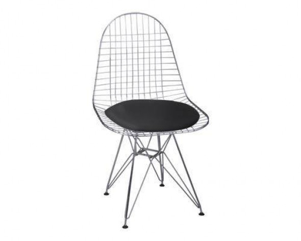 D2.Design Net czarna poduszka krzesło