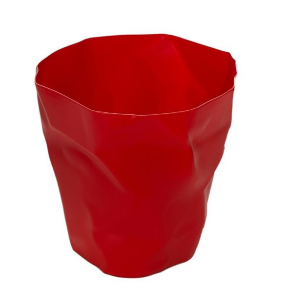 D2.Design Papier czerwony kosz na śmieci